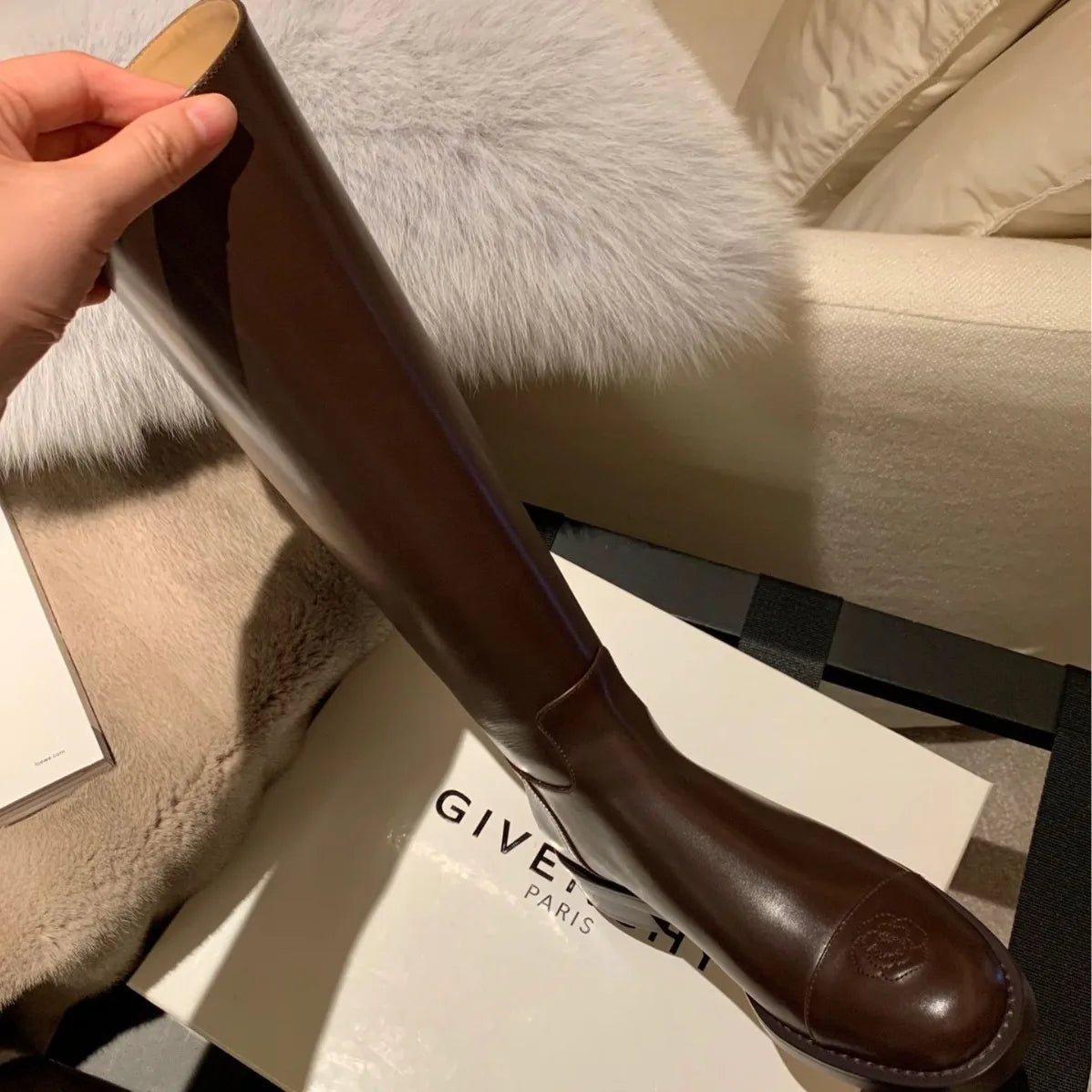 Luxury Woman Shoes Winter Round Toe Knee-High Women Boots Punk Knight Boots Women Shoes New Female Long Booties Zapatos De Mujer